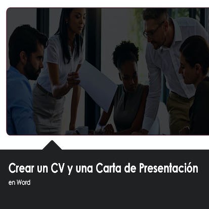 Crear un CV y una Carta de Presentación en Word