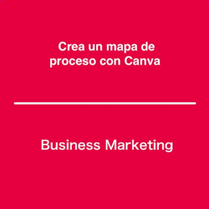 Crea un mapa de proceso con Canva