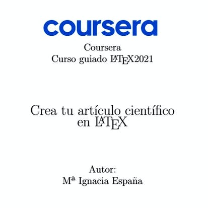 Crea tu artículo científico con latex