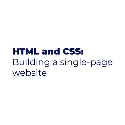 HTML and CSS: Building a Single-Page Website