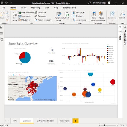 Data Visualization in Power BI: Create Your First Dashboard