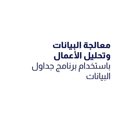 معالجة البيانات وتحليل الأعمال باستخدام برنامج جدول البيانات