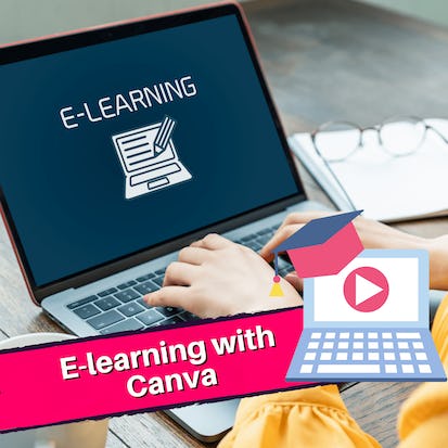 Create e-learning content with Canva for your students