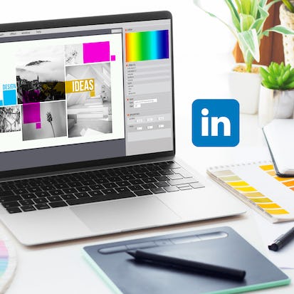 Develop Linkedin designs with Visme