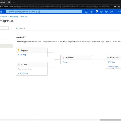 Azure: create a REST API using NodeJS Serverless Functions