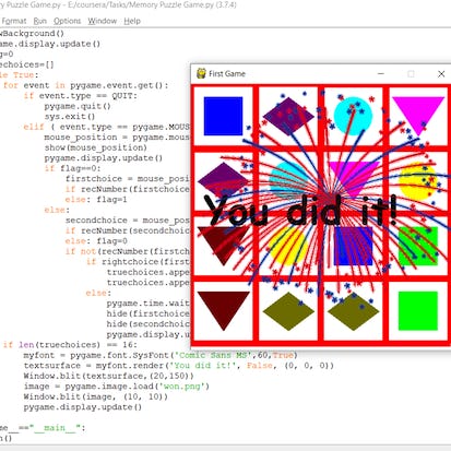 Create a Memory Puzzle Game in Python Using Pygame