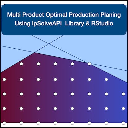 Multi Product Optimal Production Planing Using R lpSolveAPI