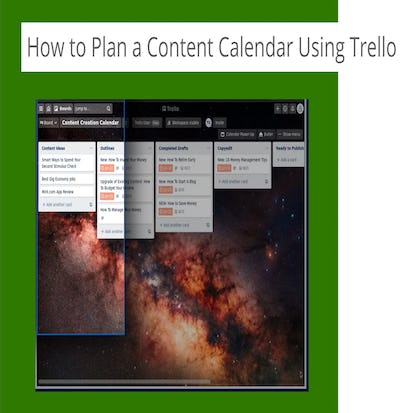 How to Plan a Content Calendar using Trello