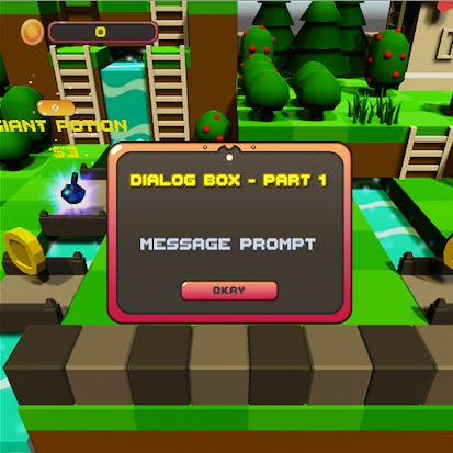 Create a Dialog Box with C# in Unity Part 1 - Message Prompt