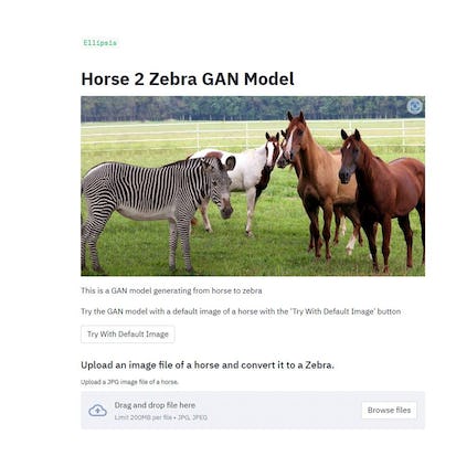 Building a Keras Horse Zebra CycleGAN Webapp with Streamlit