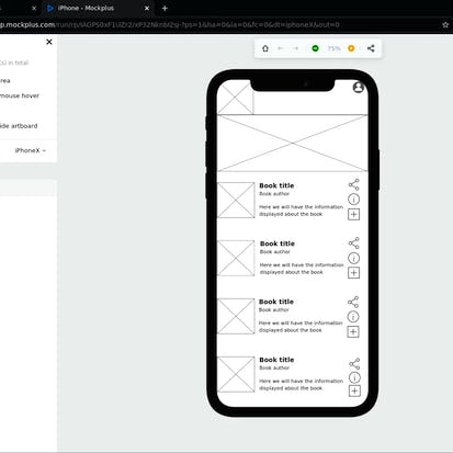 Draw an interactive wireframe in Mockplus