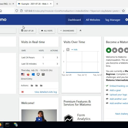 Install and use Matomo on Windows IIS server