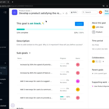 How to write an effective project objective with Asana