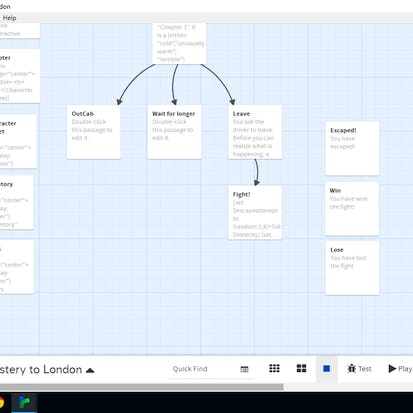 Create an interactive story game with Twine