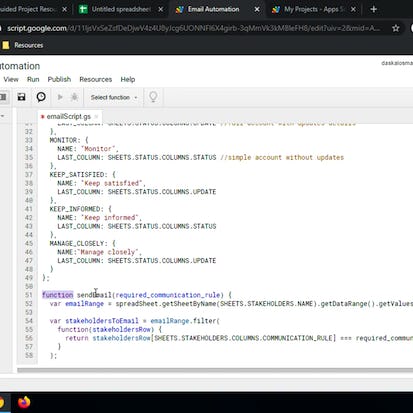 Automating Team Communication with Google Sheets and Apps Script