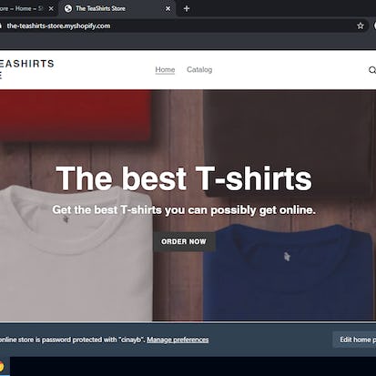 Create your e-commerce store with Shopify