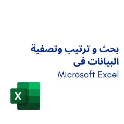 Microsoft Excel بحث و ترتيب وتصفية البيانات فى