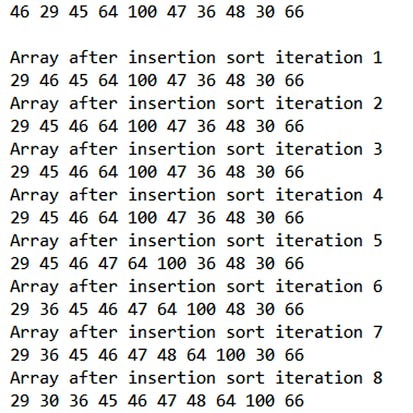 Sort students marks using bubble and insertion algorithms