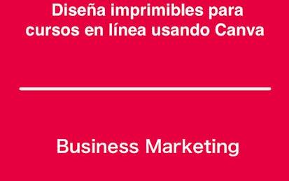 Diseña imprimibles para cursos en línea usando Canva