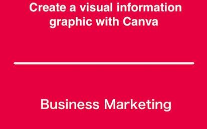 Create a visual information graphic with Canva