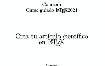 Crea tu artículo científico con latex
