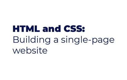 HTML and CSS: Building a Single-Page Website