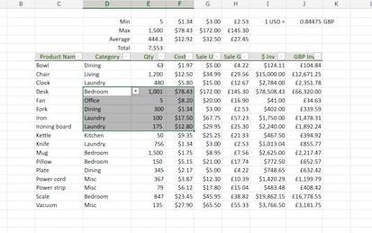 Excel for Beginners: Beginner Functions