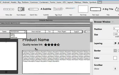 Create website wireframes with Balsamiq