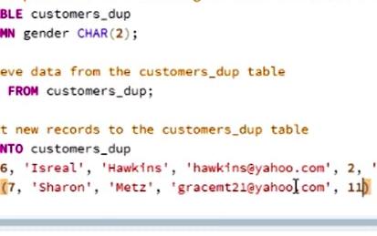 Performing Data Definition and Manipulation in SQL