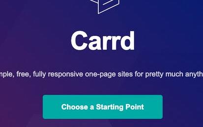 Create a no-code one page SMB website with Carrd