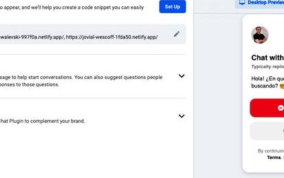Comienza con Facebook Messenger for Business