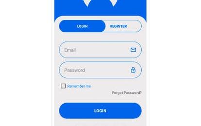 Design a Login/Register UI in Android using Linear layout