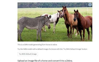 Building a Keras Horse Zebra CycleGAN Webapp with Streamlit