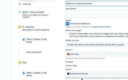 Automate tasks and processes with Jira