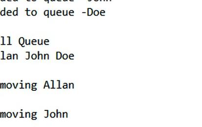 Create a simple queue of names using Java